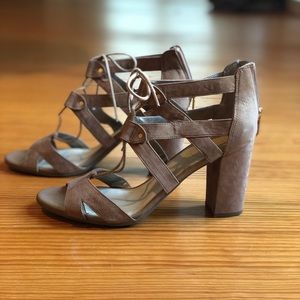 Open toe block heel!